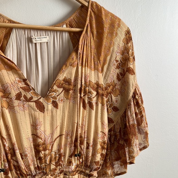 Spell & The Gypsy Coco Lei Flutter Mini Dress - Picture 2 of 4